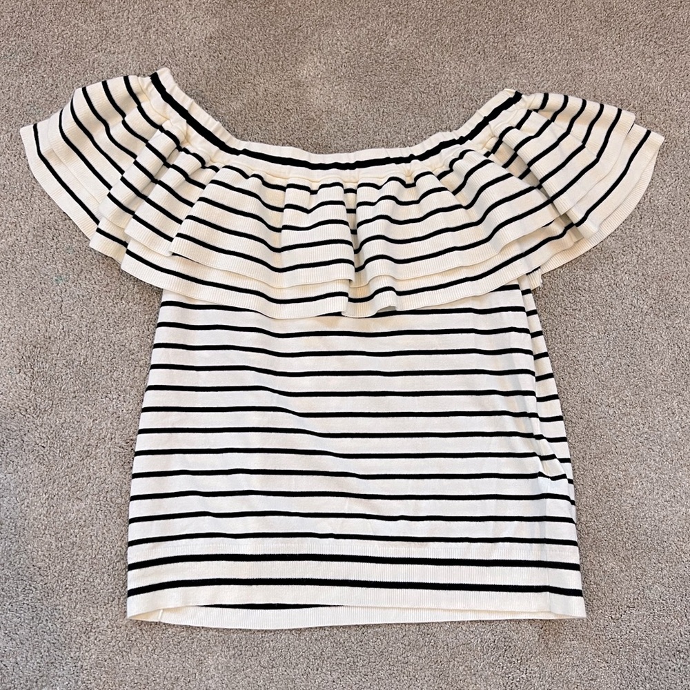 J. crew knit off the shoulder top size M